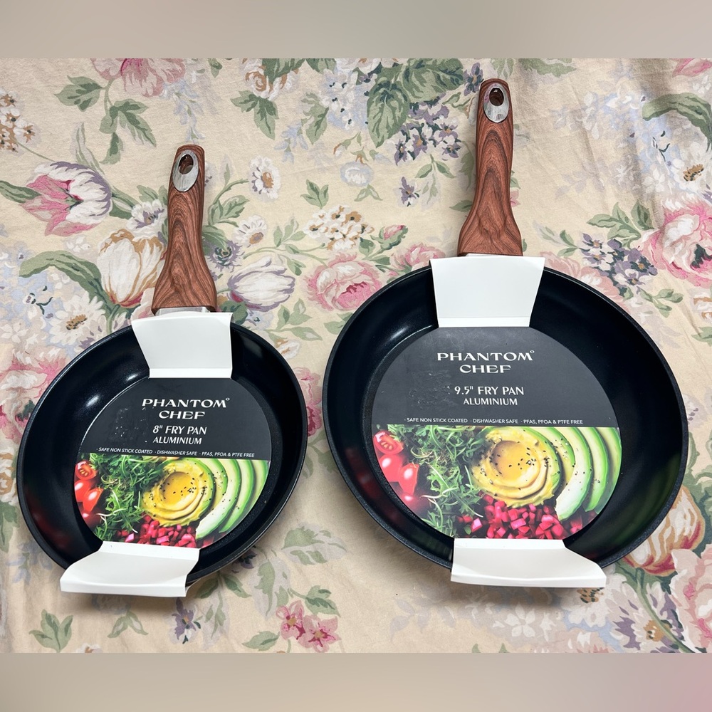 Phantom Chef 9.5”& 8” aluminum fry pan